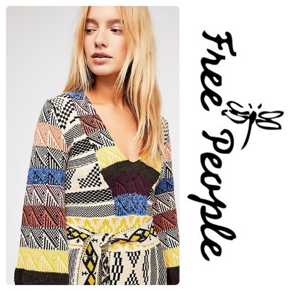 🎉HP🎉⭐️Free People Patchwork Sweater Dress Multi - Picture 4 of 7